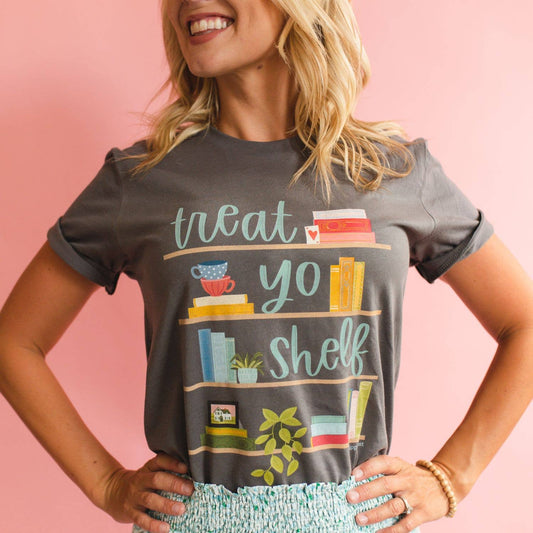 Pippi Post - Treat Yo Shelf - Pippi Tee - Dark Gray
