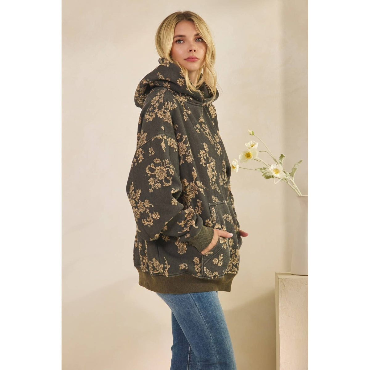 Veveret - Printed Fleece Hoodie