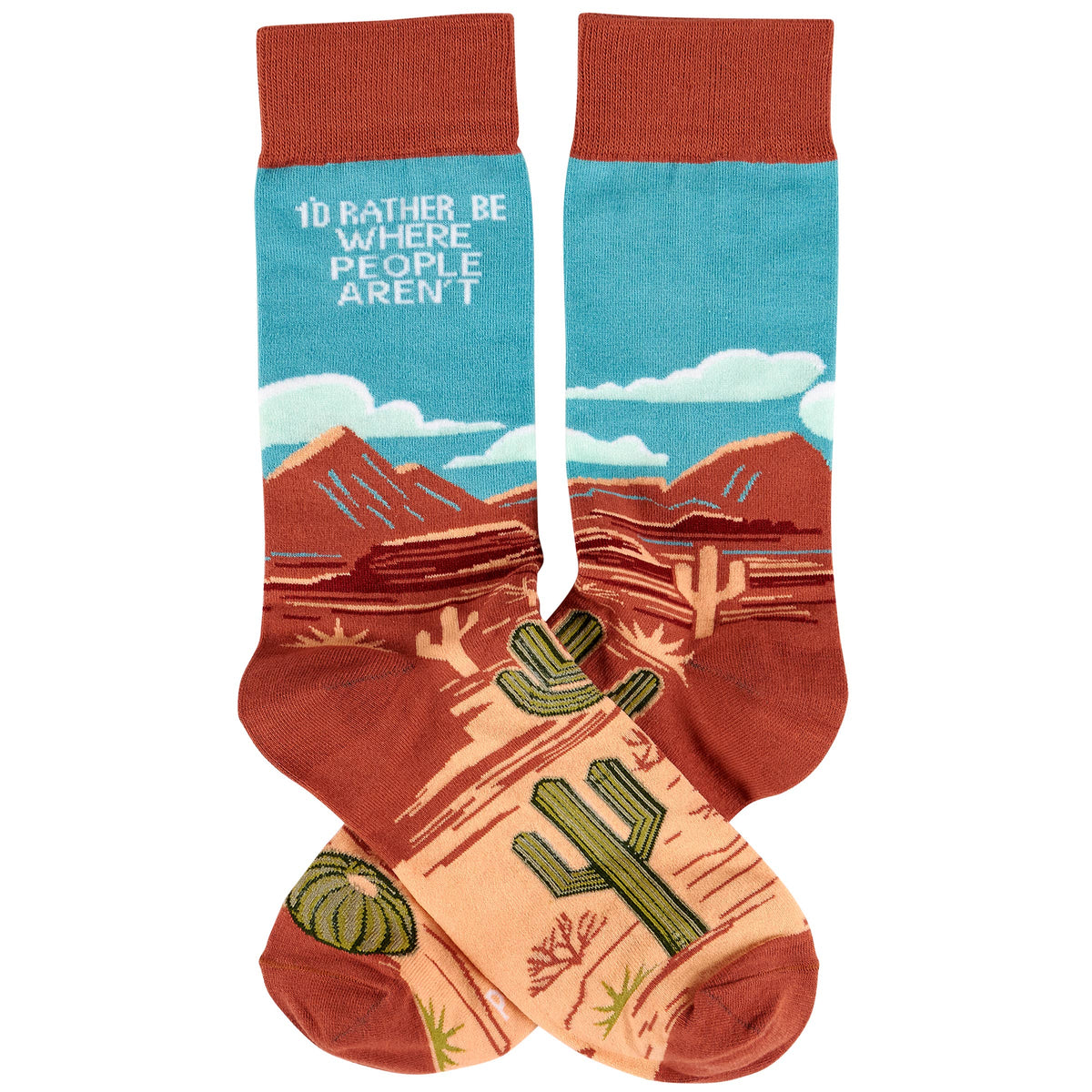 Primitives by Kathy - Rather Be Where People Aren't Socks
