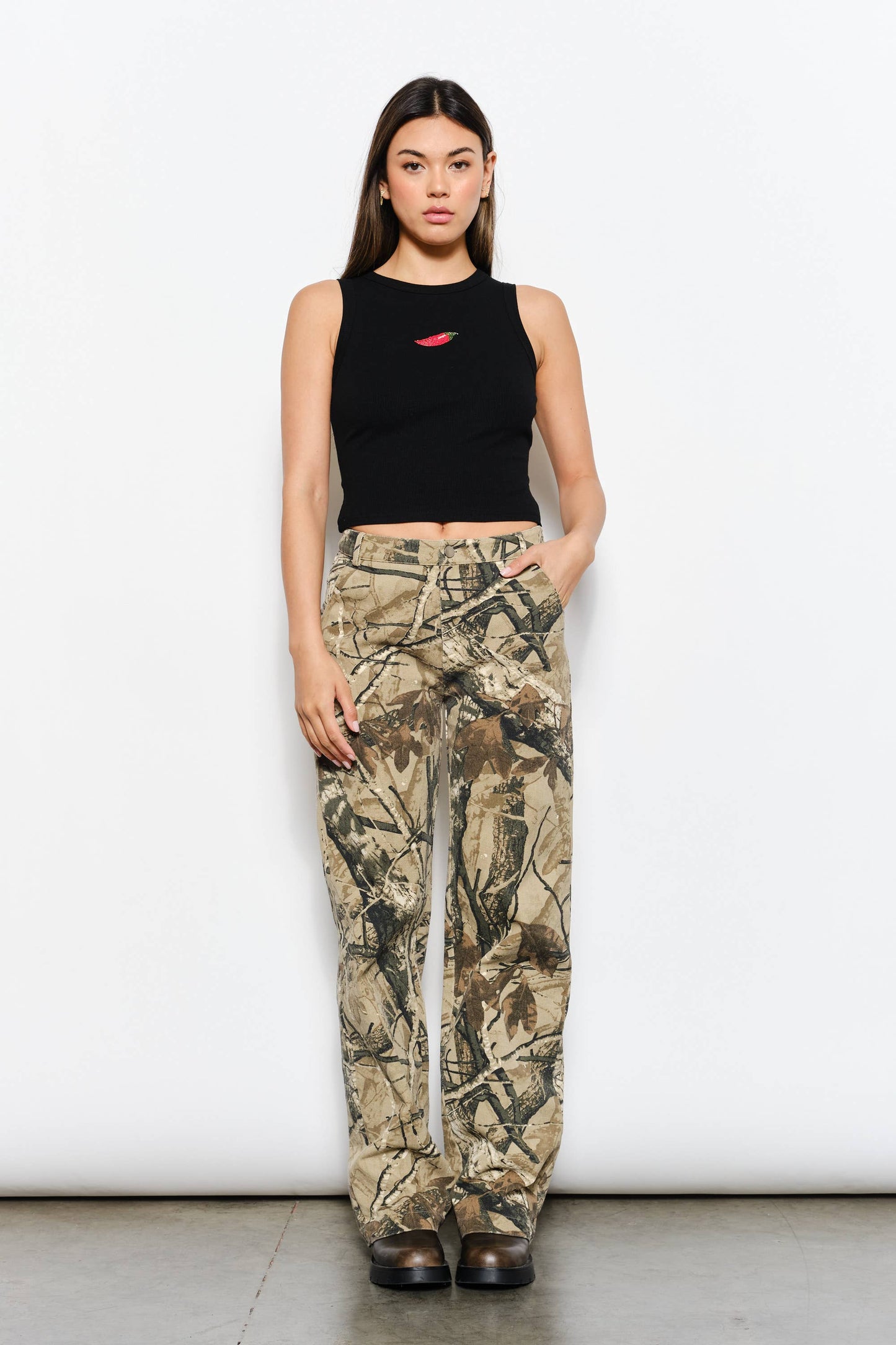 Pretty Garbage - CHILI BEADED TANK - Trendy, Casual, Playful