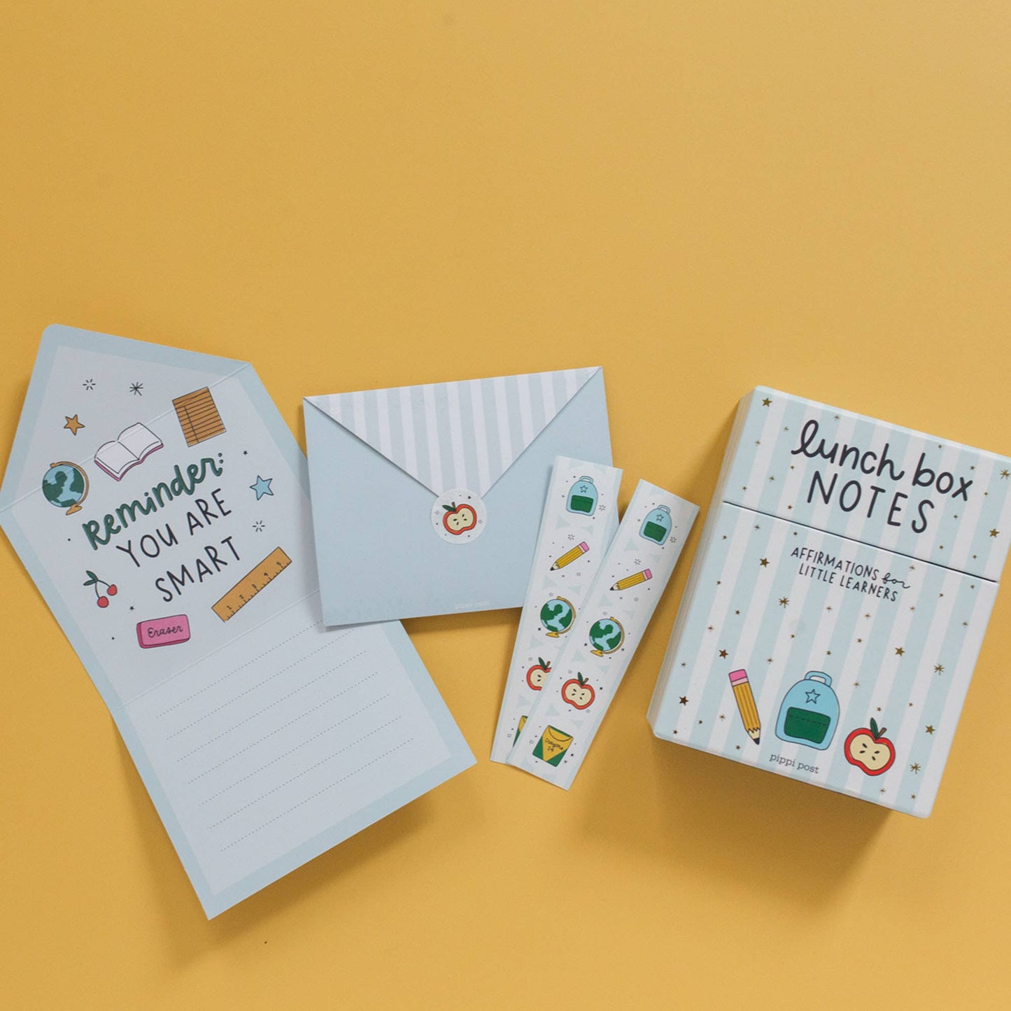 Pippi Post - Lunch Box Stationery Notes Set