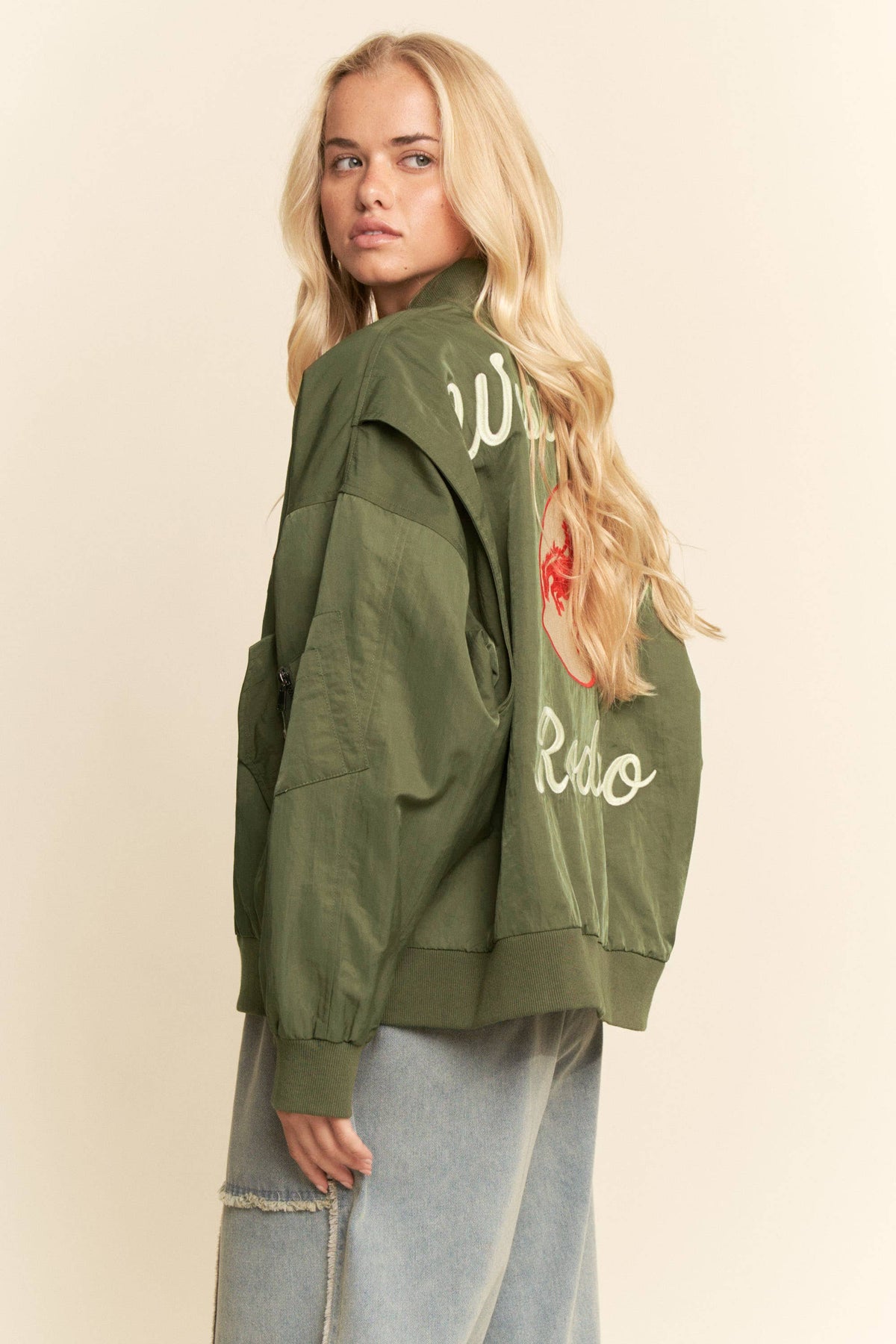 Davi & Dani - West Coast Rodeo Embroidered Bomber Jacket