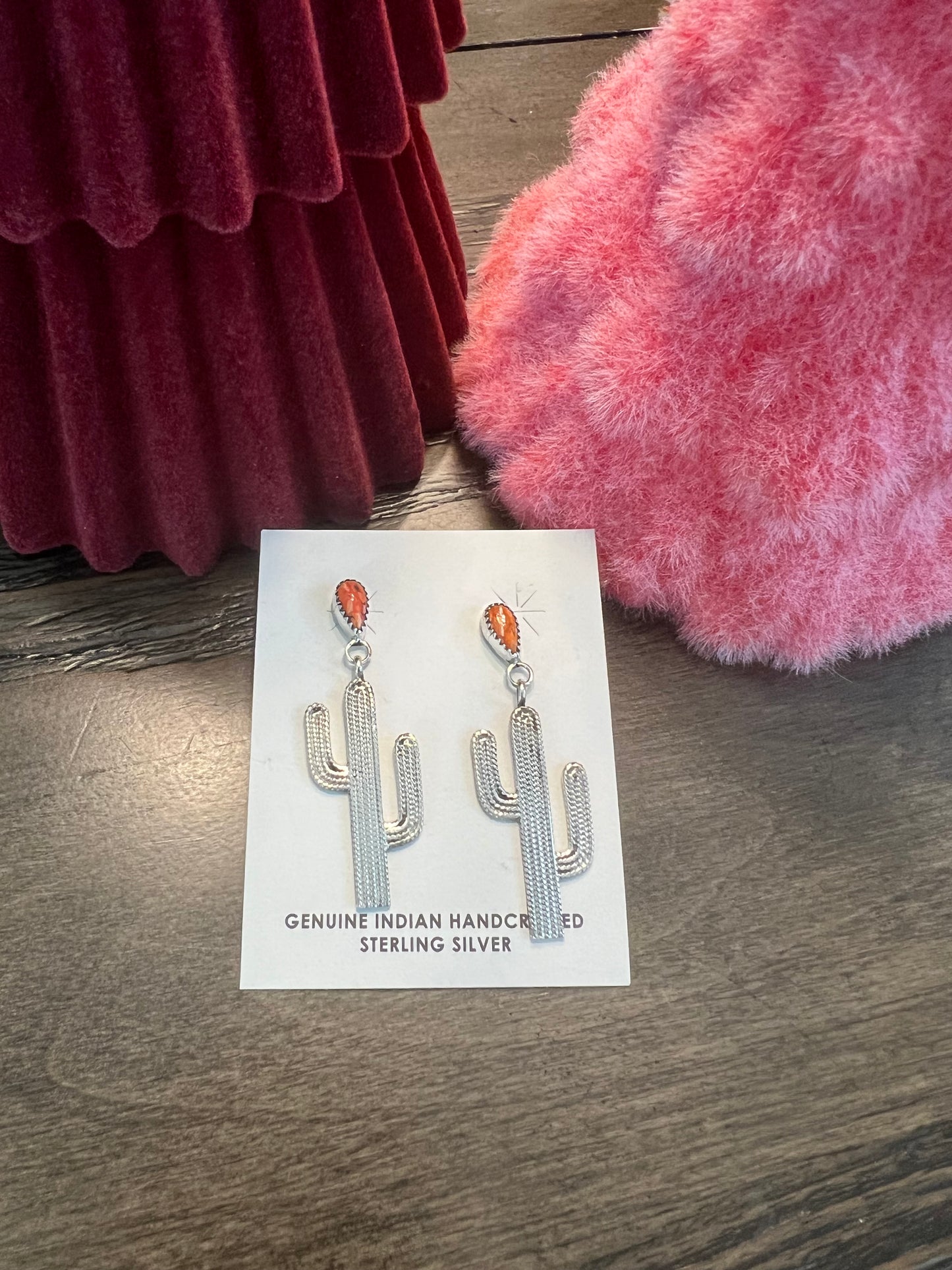 Spiny Cactus Earrings- Post