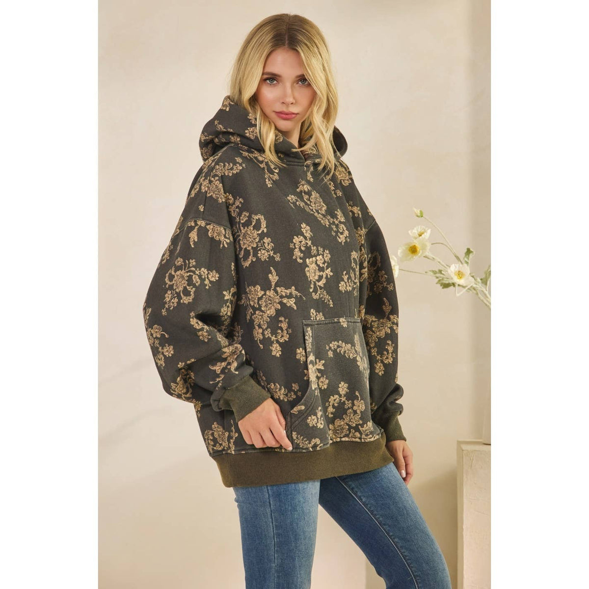 Veveret - Printed Fleece Hoodie