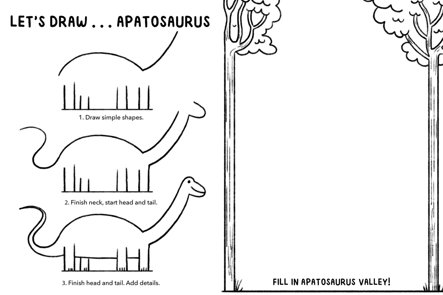Bushel & Peck Books - Mini Doodles: Let's Draw Dinosaurs
