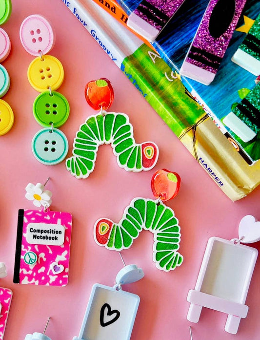 Victoria Essie Studio - Hungry Caterpillar Earrings