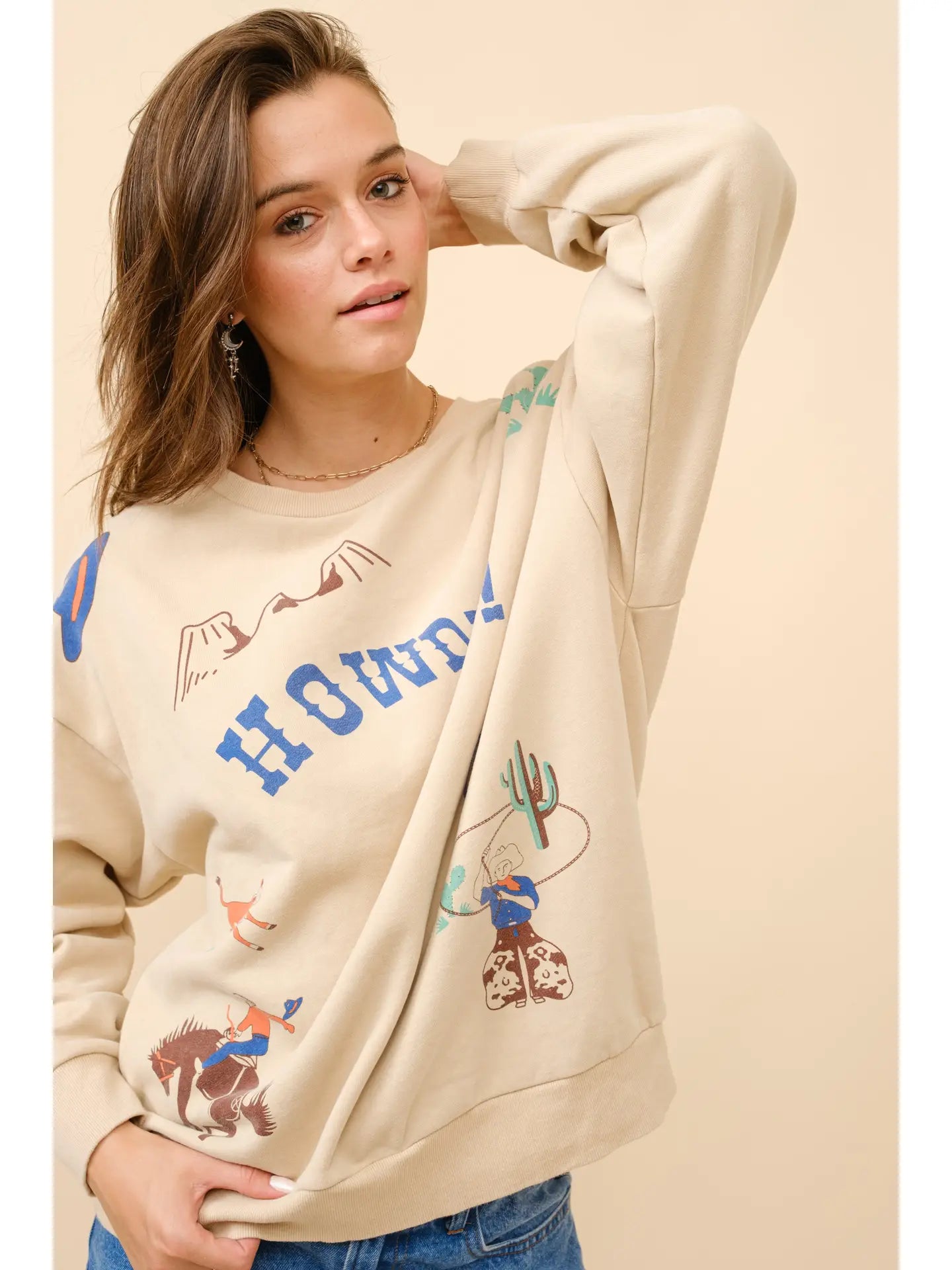 Western Graphic Howdy Sweatshirt
