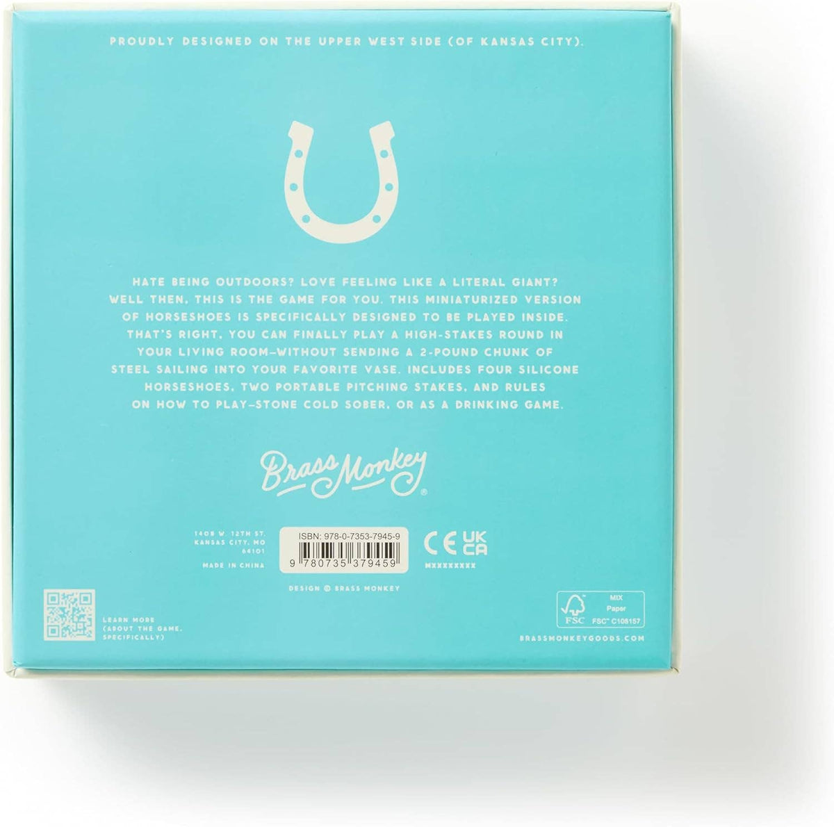 Chronicle Books - Brass Monkey Giddy Up Tabletop Horseshoes Game