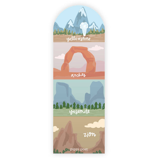 Pippi Post - National Parks Transparent Bookmark