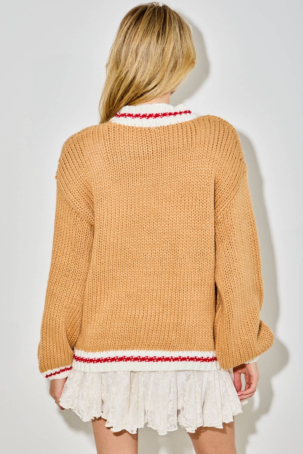 Baevely by Wellmade USA - RODEO KNIT SWEATER