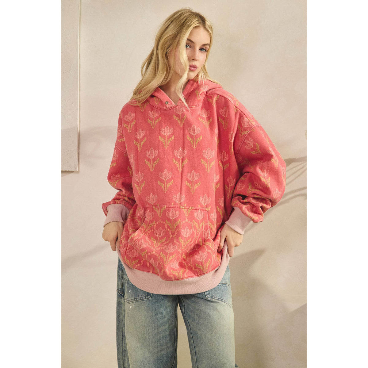 Veveret - Printed Fleece Hoodie