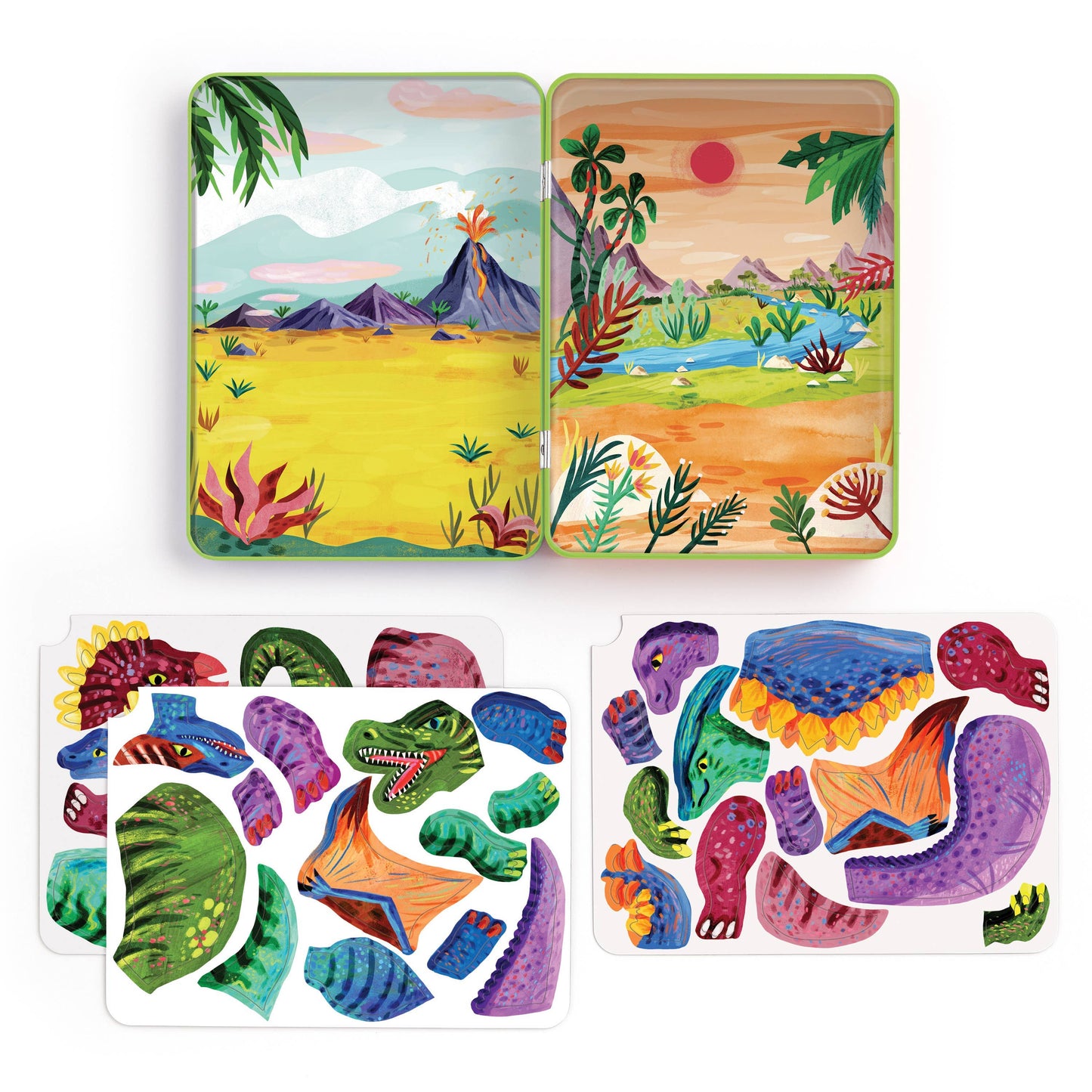 Chronicle Books - Dino Mix-Up Magnetic Build-It