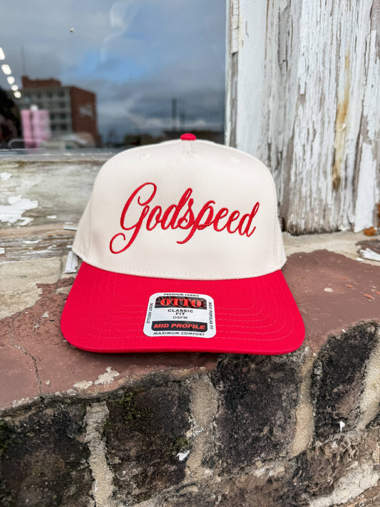 Pierce + Pine - Godspeed Cap - Red/Natural