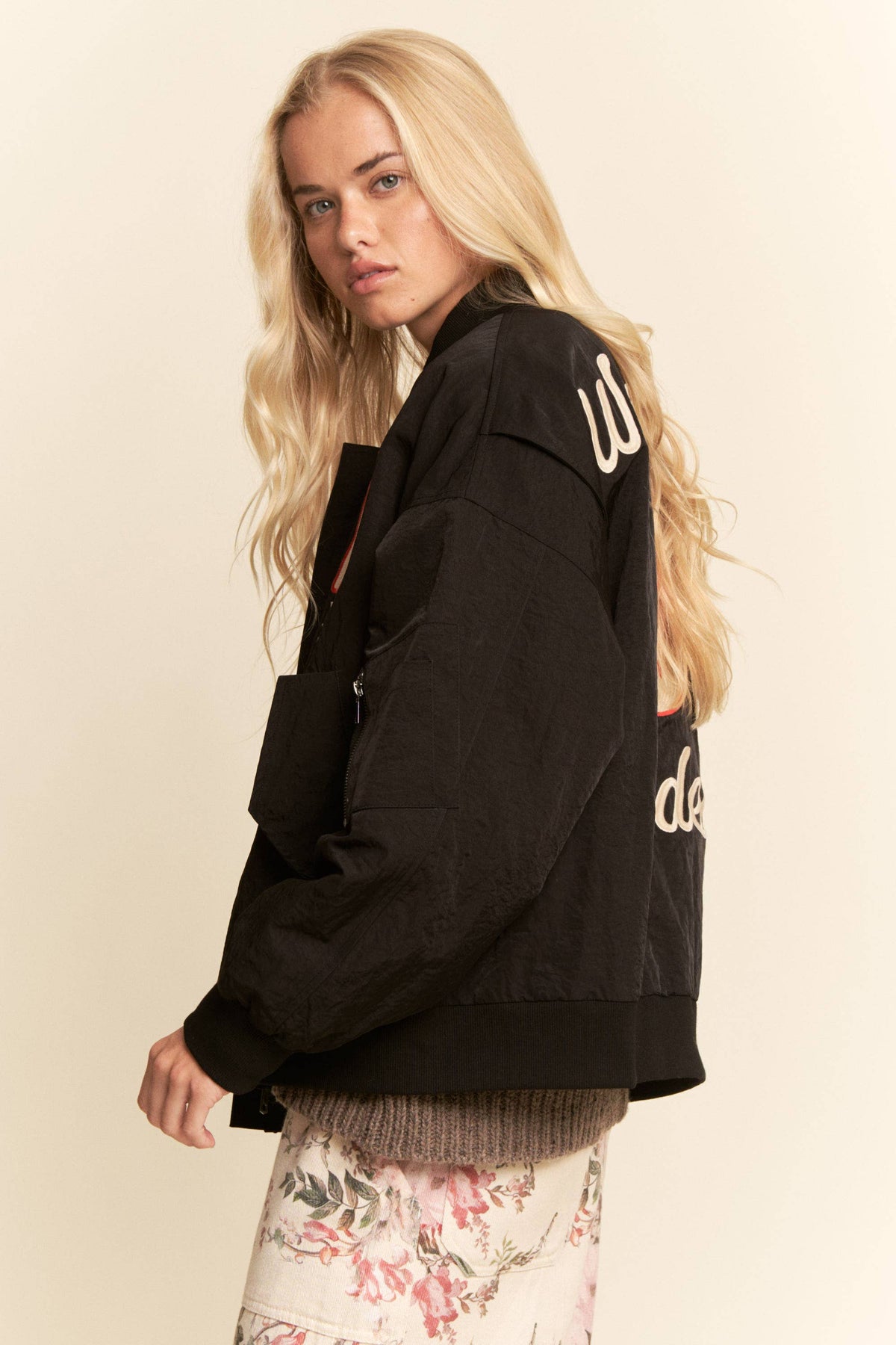 Davi & Dani - West Coast Rodeo Embroidered Bomber Jacket