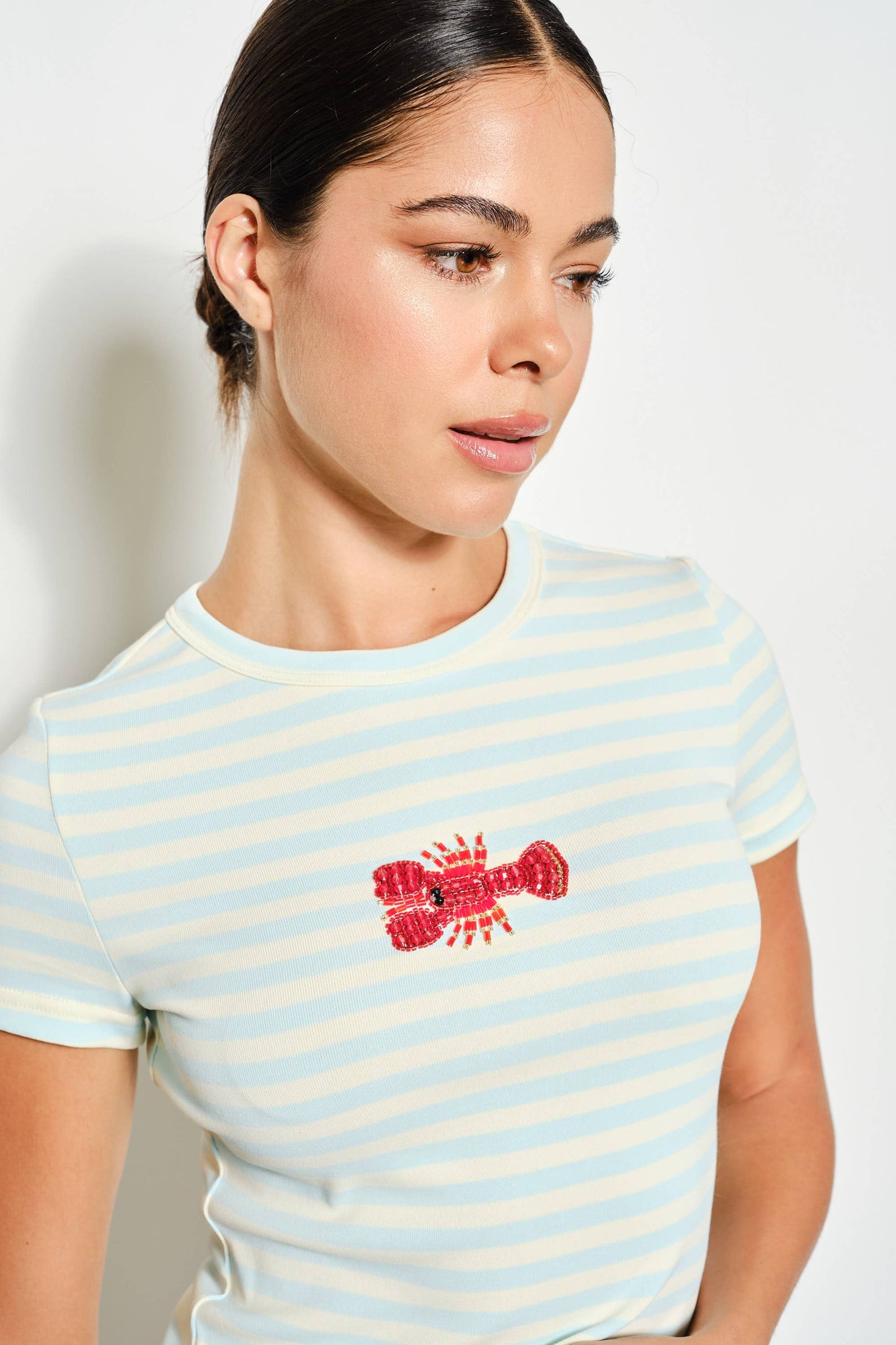 Pretty Garbage - ZANDRA LOBSTER BEADED TEE