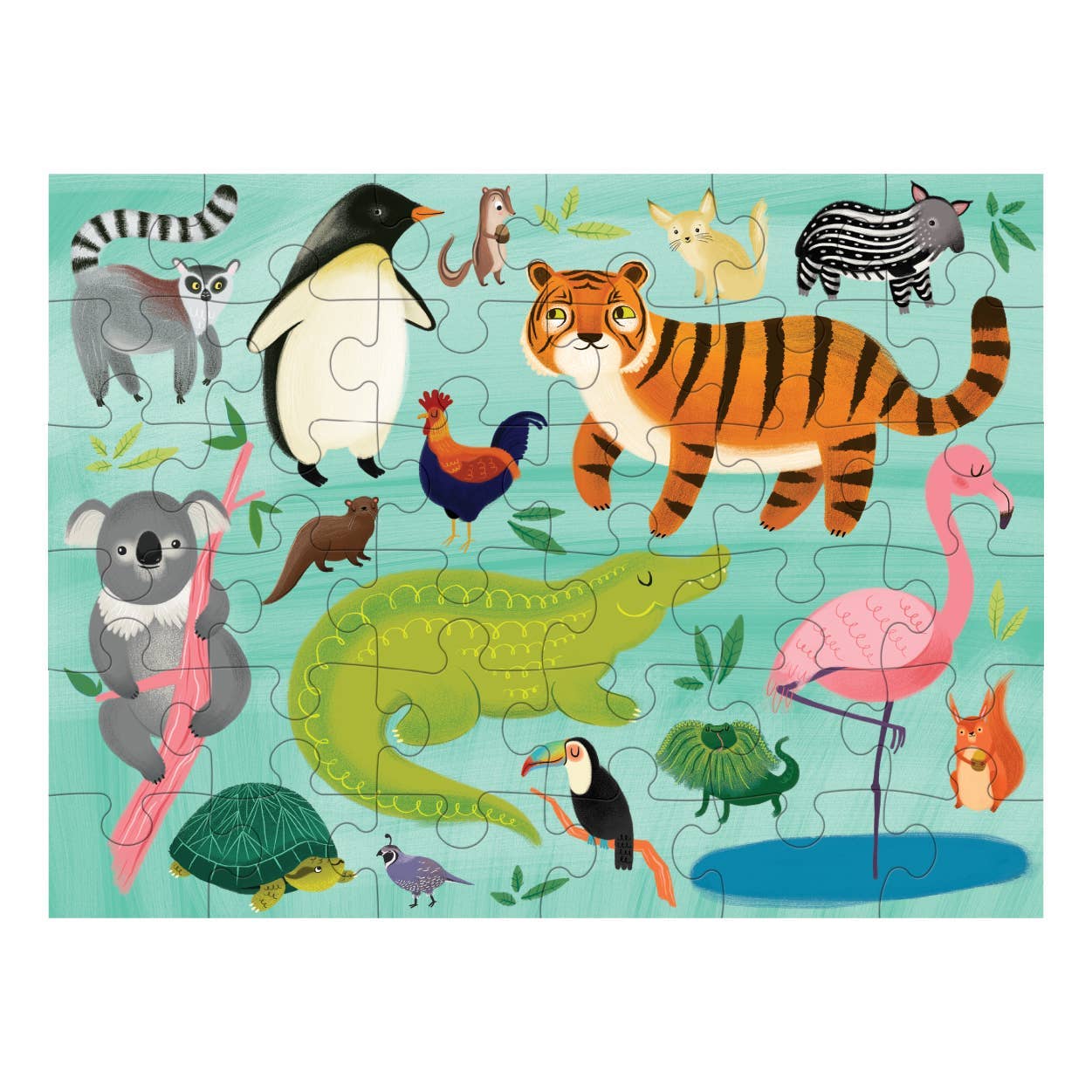 Chronicle Books - Animals Of The World Puzzle To Go