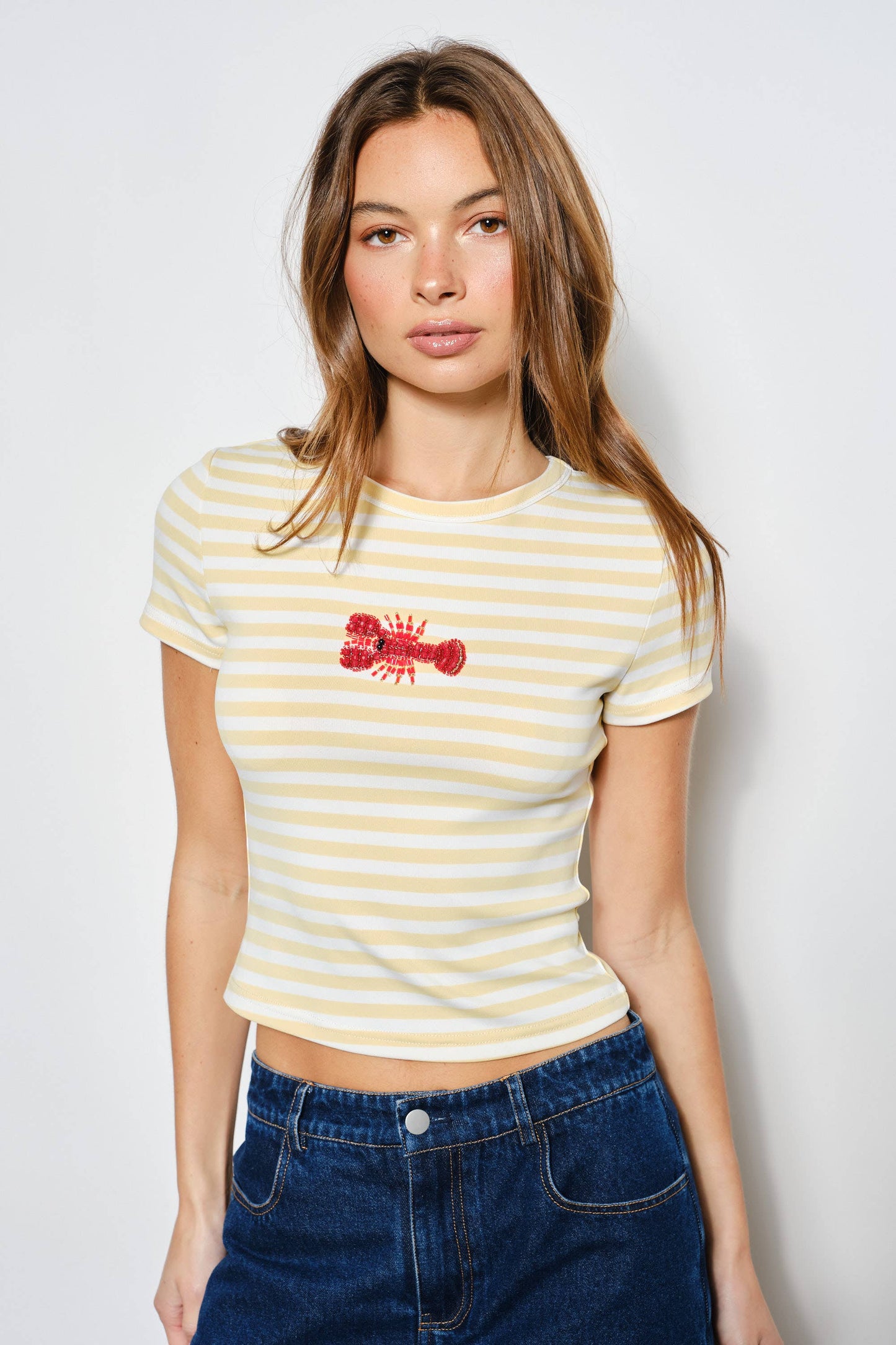 Pretty Garbage - ZANDRA LOBSTER BEADED TEE