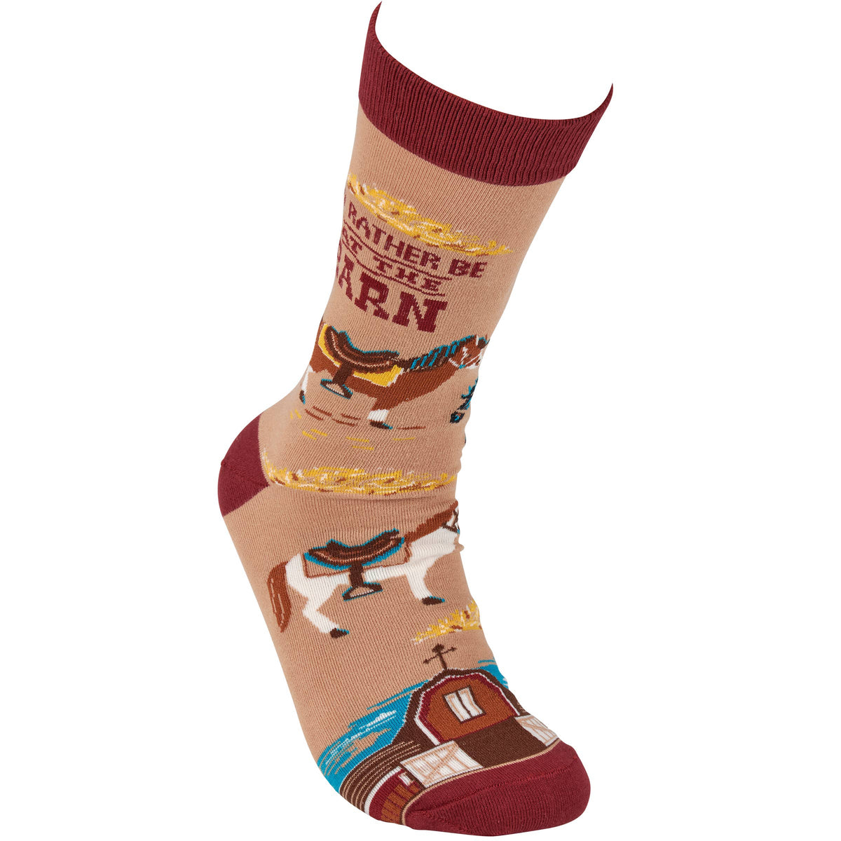 Primitives by Kathy - Rather Be At The Barn Socks