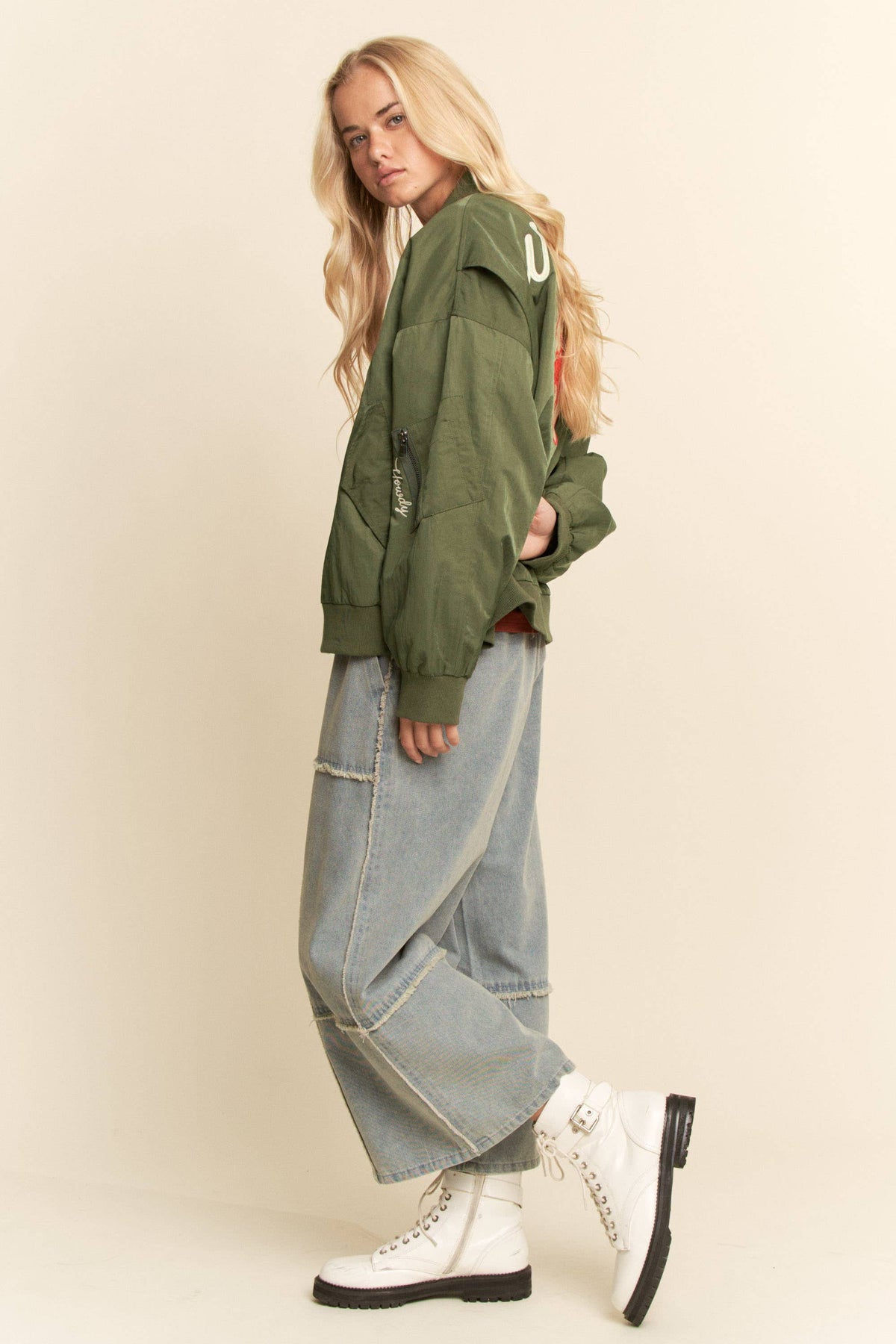 Davi & Dani - West Coast Rodeo Embroidered Bomber Jacket