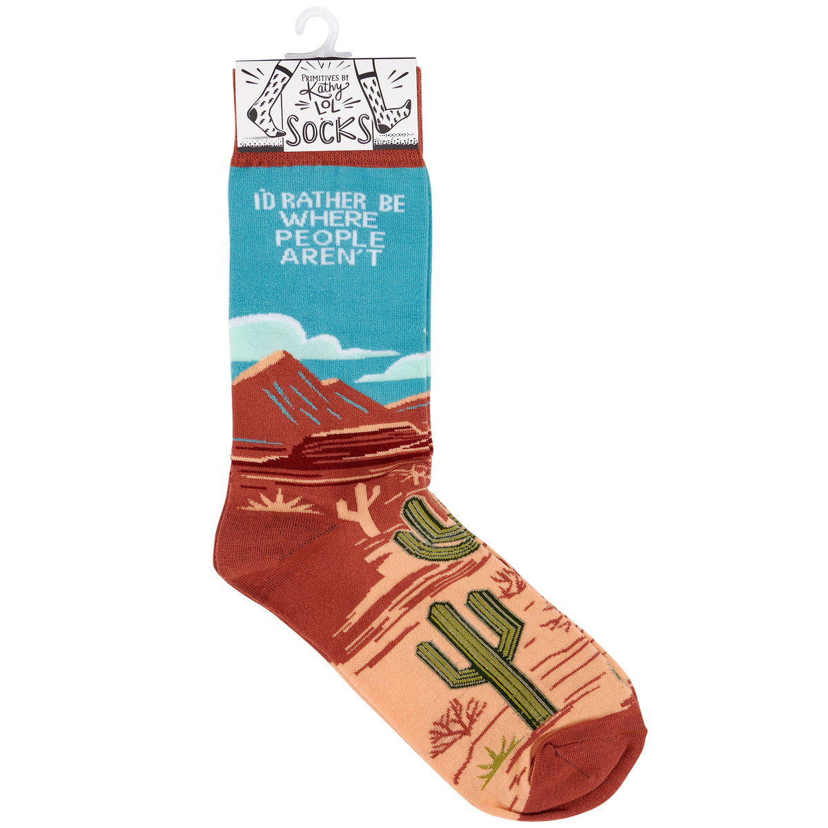 Primitives by Kathy - Rather Be Where People Aren't Socks