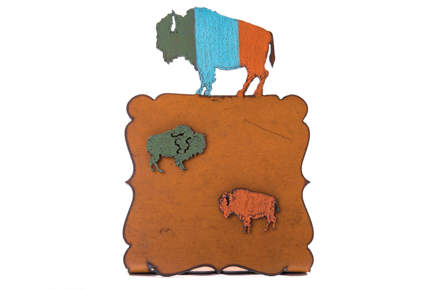 Buffalo Picture Frame southwestern desert western rodeo eco