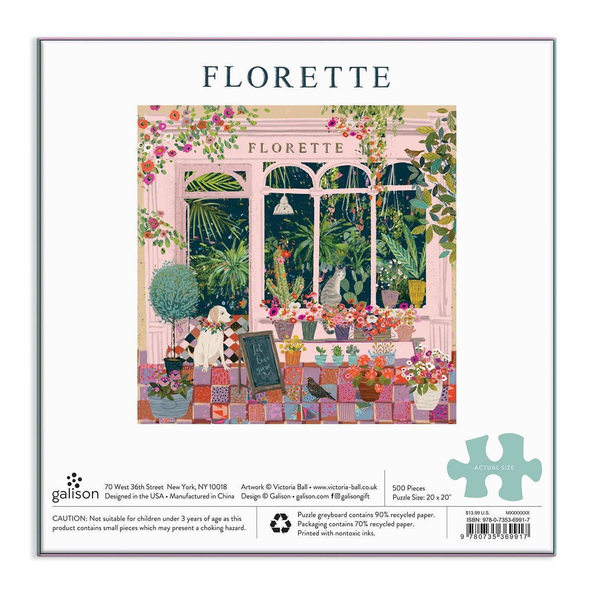 Chronicle Books - Florette 500 Piece Puzzle