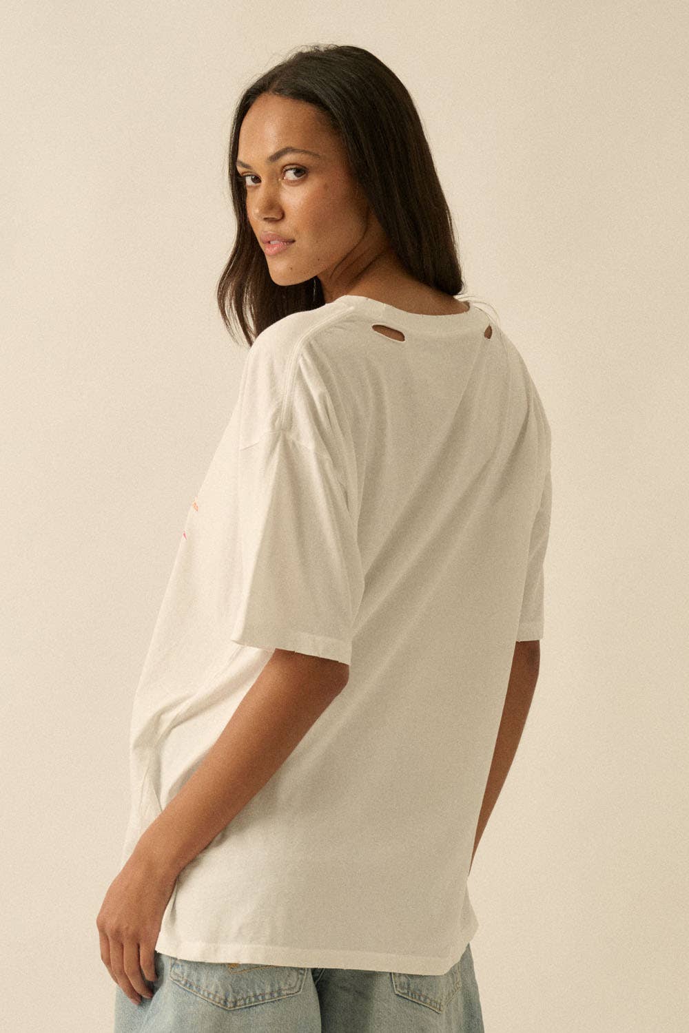Promesa USA - Soleil Beach Distressed Oversize Graphic Tee