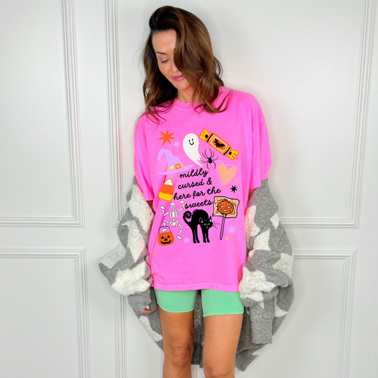 Poppy & Pine - Mildly Cursed & Here for the Sweets Tee