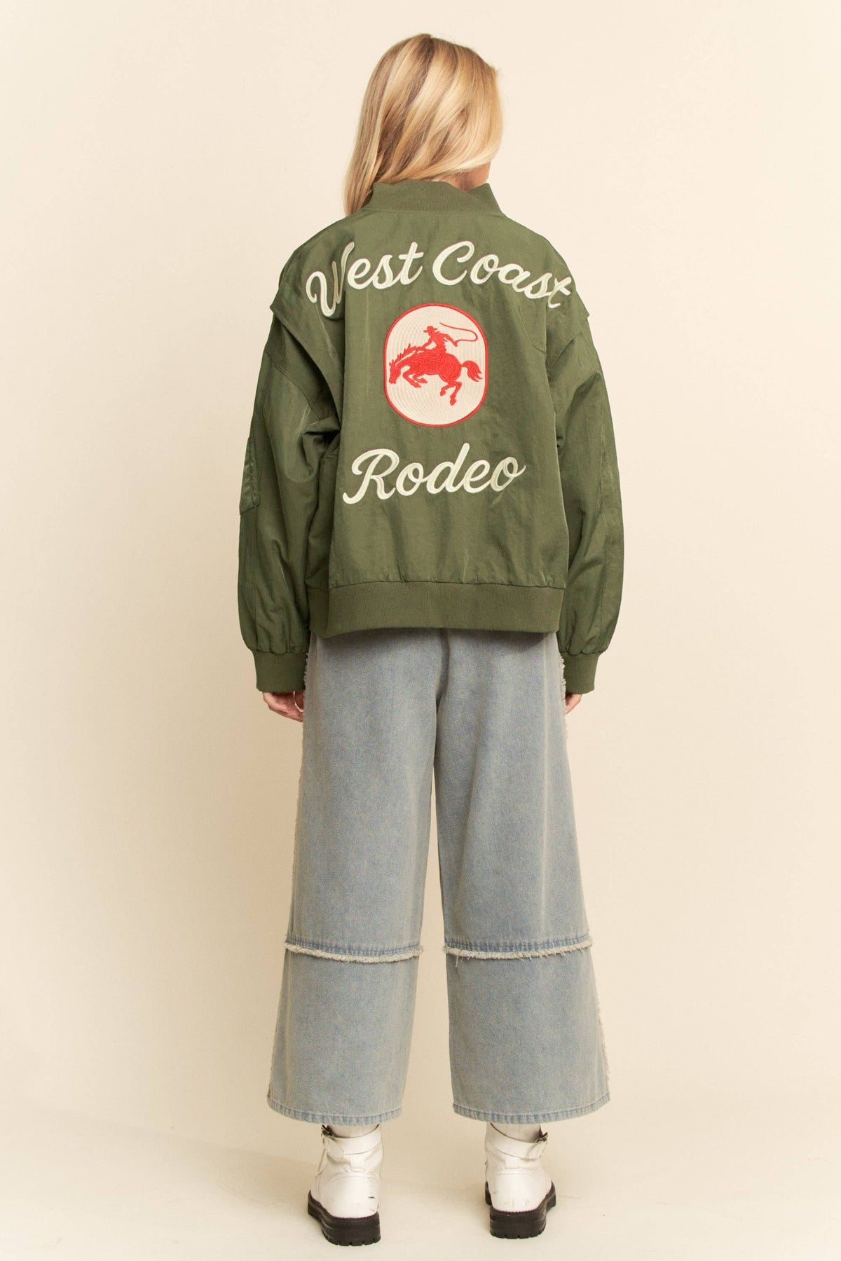 Davi & Dani - West Coast Rodeo Embroidered Bomber Jacket