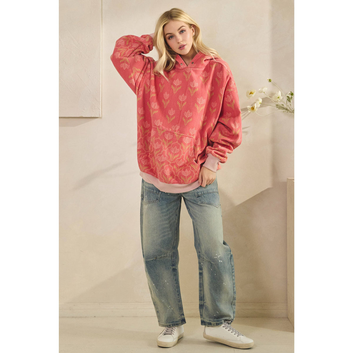 Veveret - Printed Fleece Hoodie