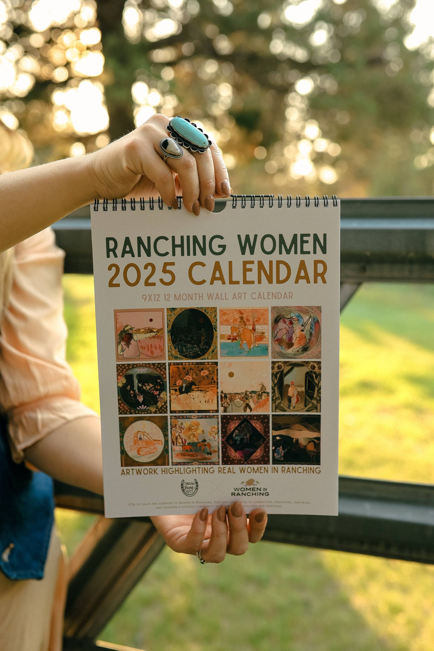 Tirzah Lane Art - Ranching Women: Women in Ranching and Tirzah Lane Art 2025 Western Cowgirl Wall Art Calendar