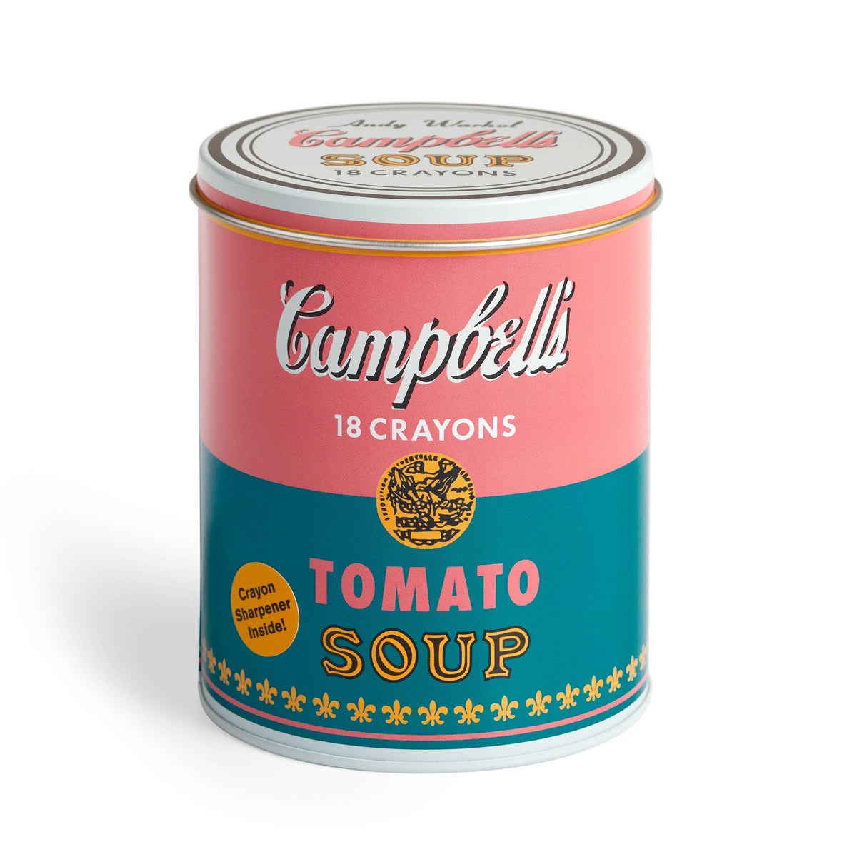 Chronicle Books - Andy Warhol Soup Can Crayons + Sharpener