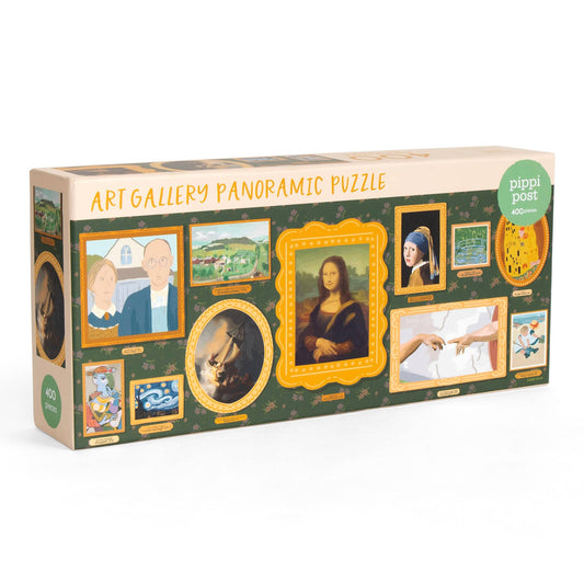Pippi Post - Famous Works of Art - 400 Piece Panoramic Jigsaw Puzzle