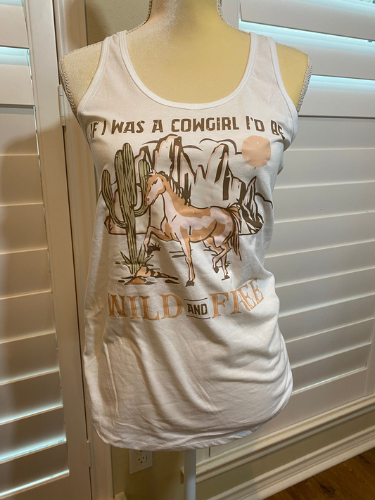 If I was a Cowgirl Sleeveless Tee