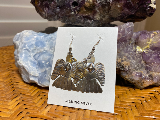 Silver Eagle Earrings