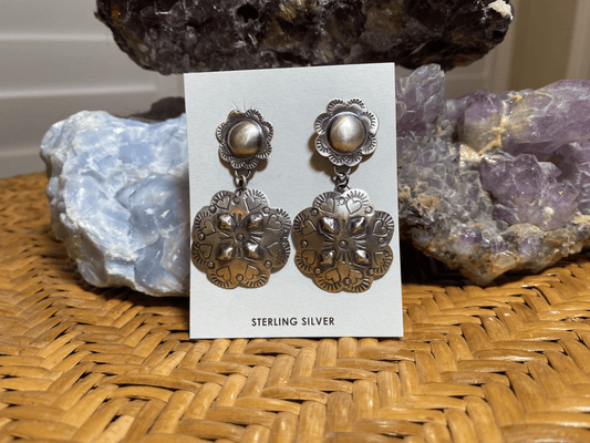 Sterling Silver Stamped Earrings