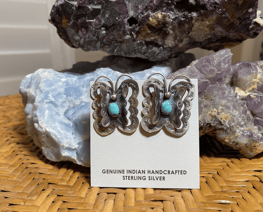 Butterfly Turquoise Earrings