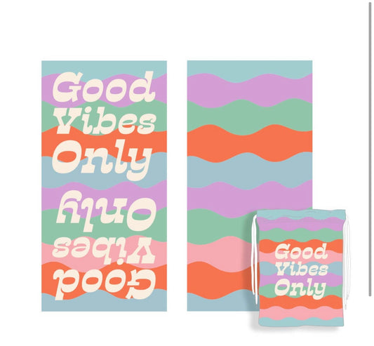 GoodVibes Beach Towel Bag