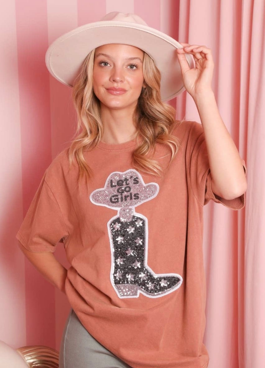 Let’s Go Girls Sequin Tee