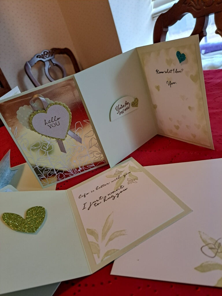 Green -Hello You Valentines Card