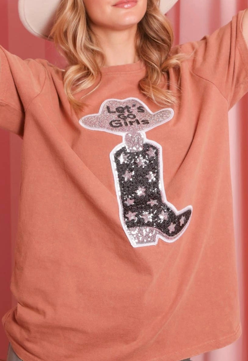 Let’s Go Girls Sequin Tee