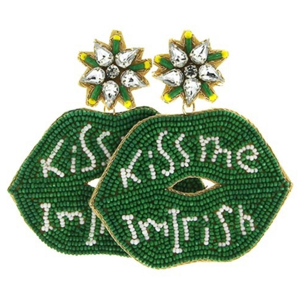 Kiss Me I’m Irish Earrings